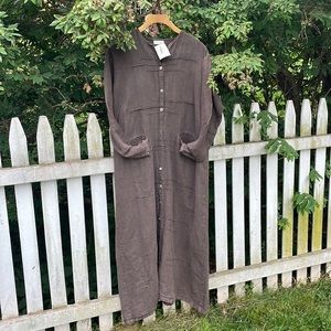 Krista Larson Brown Ripple Dress - Women’s L